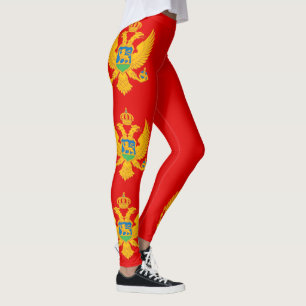 Montenegro-Flagge Leggings