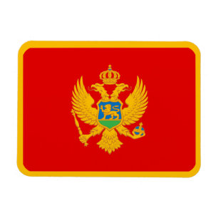 Montenegro-Flagge Magnet