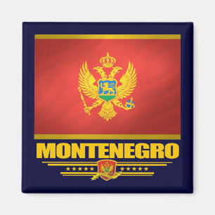 Montenegro-Flagge Magnet