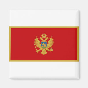 Montenegro-Flagge Magnet