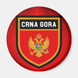 Montenegro-Flagge Magnet