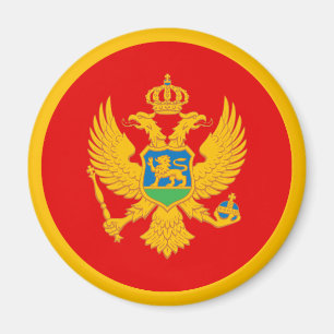 Montenegro-Flagge Magnet