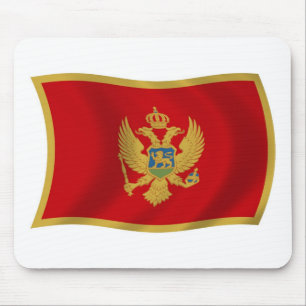 Montenegro-Flagge-Mauspad Mousepad