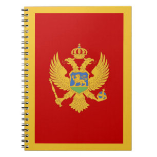 Montenegro-Flagge Notizblock