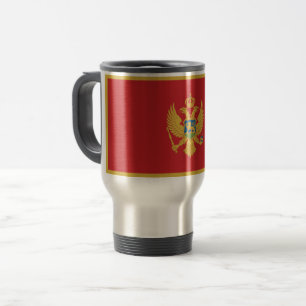 Montenegro-Flagge Reisebecher