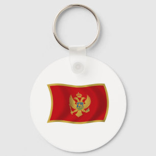 Montenegro-Flagge Schlüsselanhänger