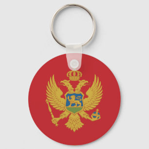 Montenegro-Flagge Schlüsselanhänger