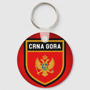 Montenegro-Flagge Schlüsselanhänger