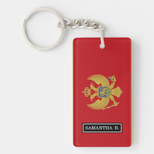 Montenegro-Flagge Schlüsselanhänger