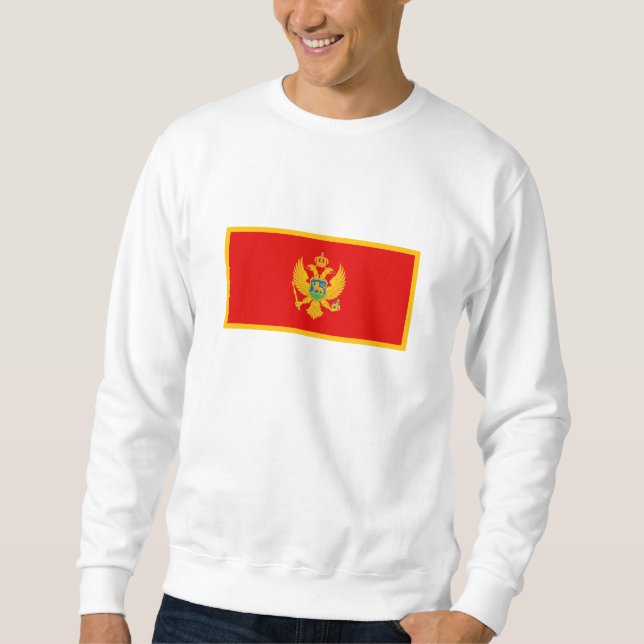 Montenegro-Flagge Sweatshirt (Vorderseite)