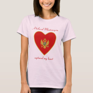 Montenegro-Flagge Sweetheart T-Shirt