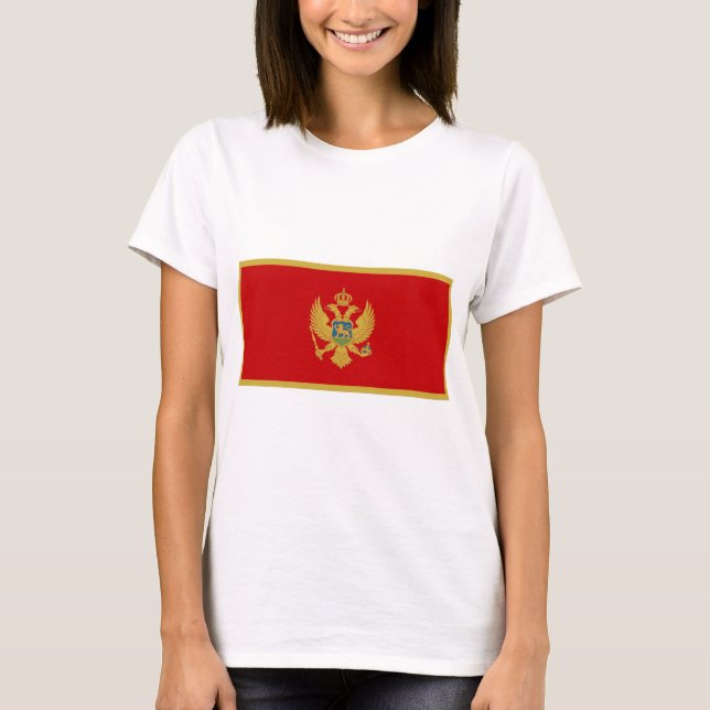 Montenegro-Flagge T-Shirt (Vorderseite)