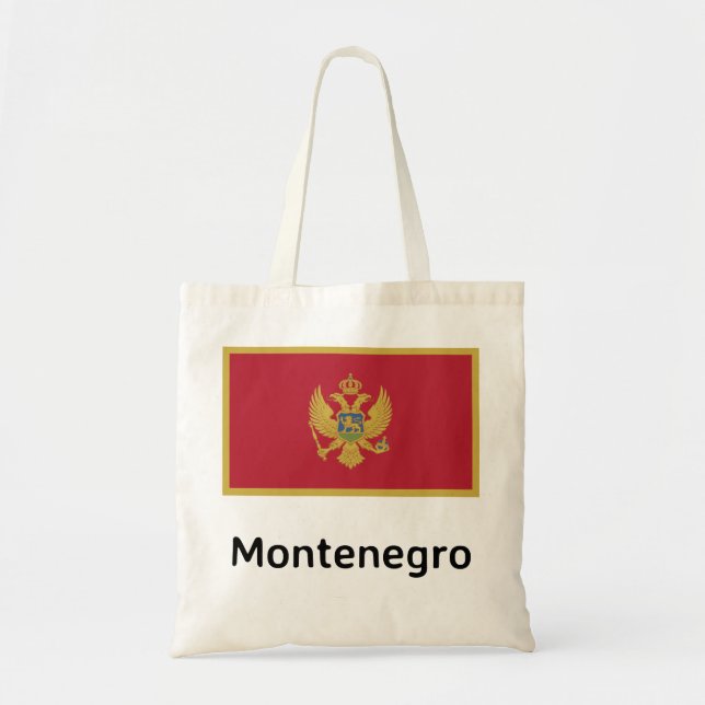 Montenegro-Flagge Tragetasche (Vorne)
