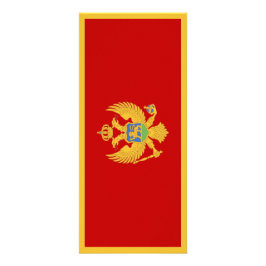 Montenegro-Flagge Werbekarte