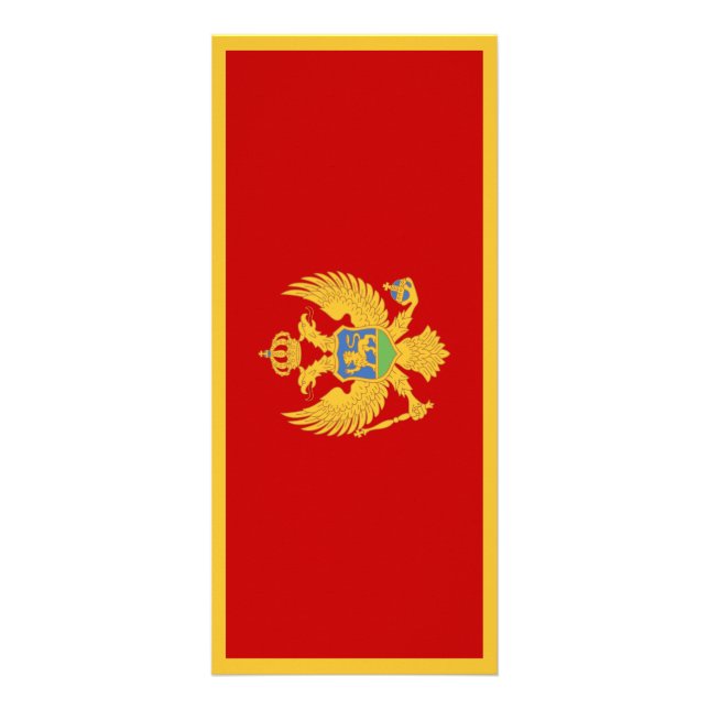 Montenegro-Flagge Werbekarte (Vorne)