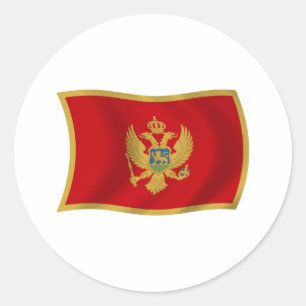 Montenegro-Flaggen-Aufkleber Runder Aufkleber