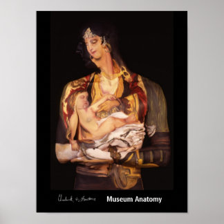 Montenegro Frau mit Kind nach Jaroslav Cermak Poster