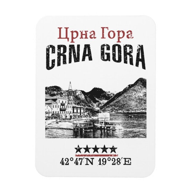 Montenegro Magnet (Vertikal)