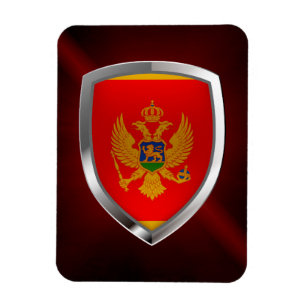 Montenegro Metallisches Emblem Magnet