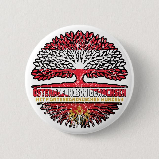 Montenegro Österreich Button (Vorderseite)