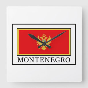 Montenegro Quadratische Wanduhr