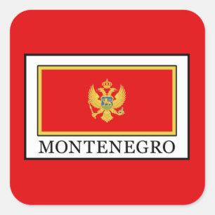 Montenegro Quadratischer Aufkleber
