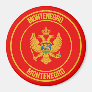 Montenegro-RundEmblem Magnet