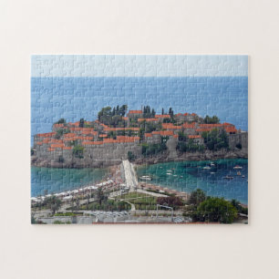 Montenegro Sveti Stefan Panorama-View Puzzle