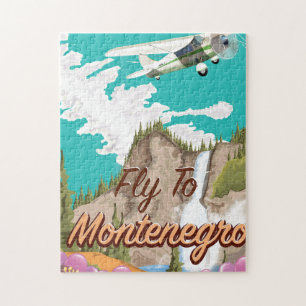 Montenegro Vintage-Flugreiseplakat