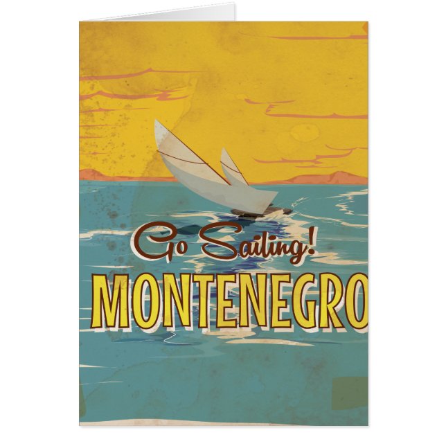 Montenegro Vintage Reiseplakat (Vorne)