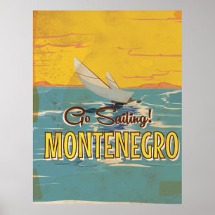 Montenegro Vintage-Reiseposter Poster