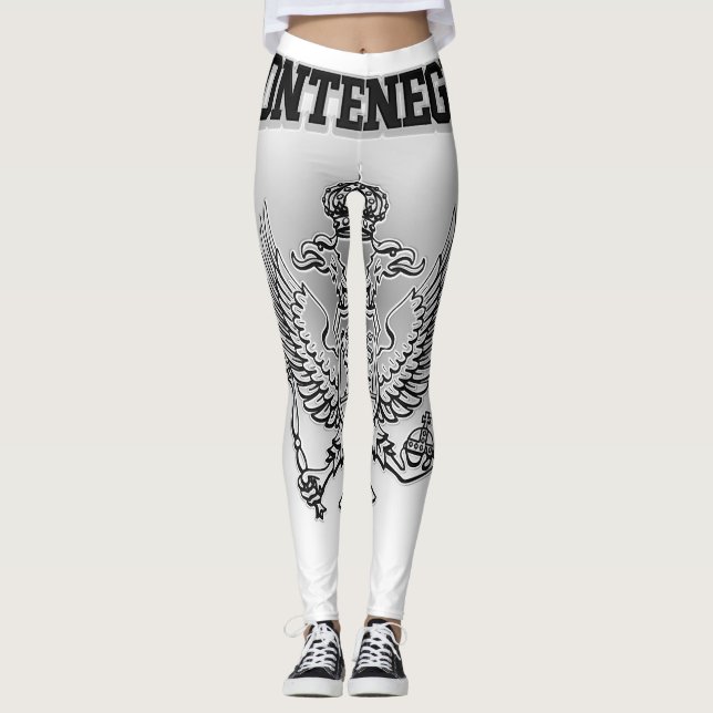 Montenegro-Wappen Leggings (Vorderseite)