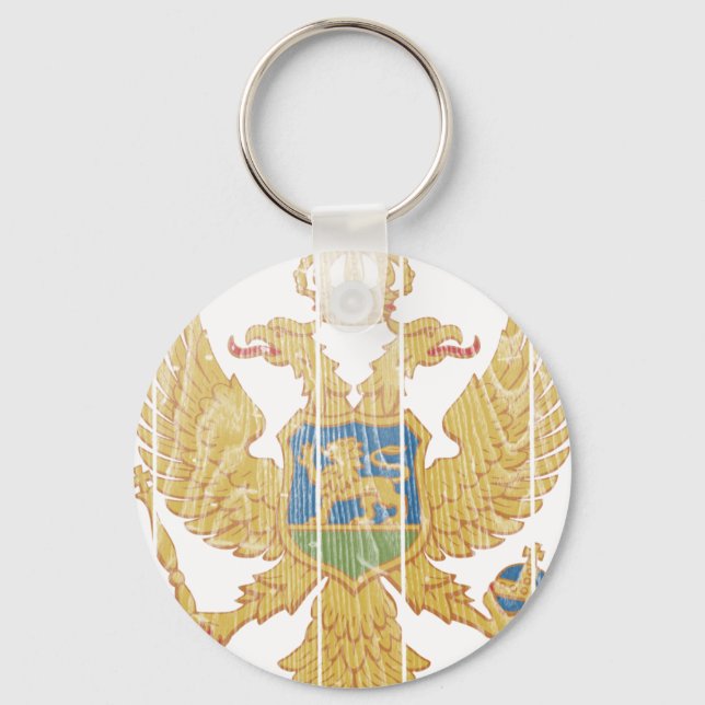 Montenegro - Wappenschild Schlüsselanhänger (Vorderseite)