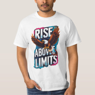 Monter au-dessus des limites - T-shirt d'aigle mot