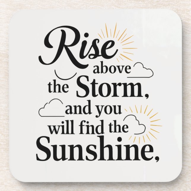 Monter au-dessus du Dessous de verre (Devant)