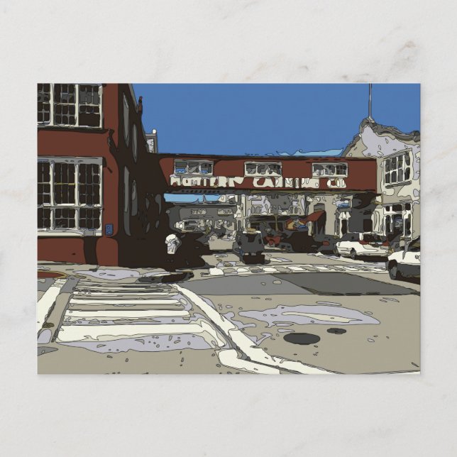 Monterey Bay Cannery Row Painting Postkarte (Vorderseite)