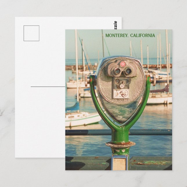 Monterey Bay Kalifornien | Filmfotografie | Wharf Postkarte (Vorne/Hinten)