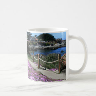 Monterey-Bucht-Küsten-Linie, Frühlings-Weg-Tasse Kaffeetasse
