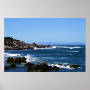 Monterey-Bucht-Küstenlinien-Foto (6 von 6) Poster