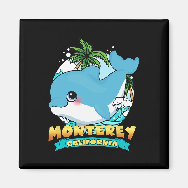 Monterey California Niedlich Ba Magnet (Vorne)