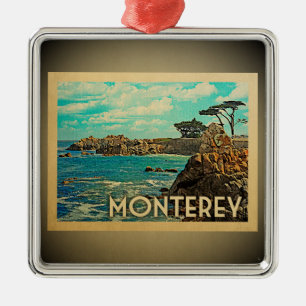 Monterey California Silbernes Ornament
