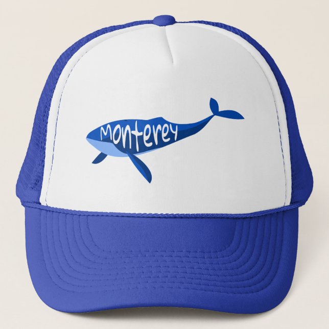 Monterey California Whale Truckerkappe (Vorderseite)