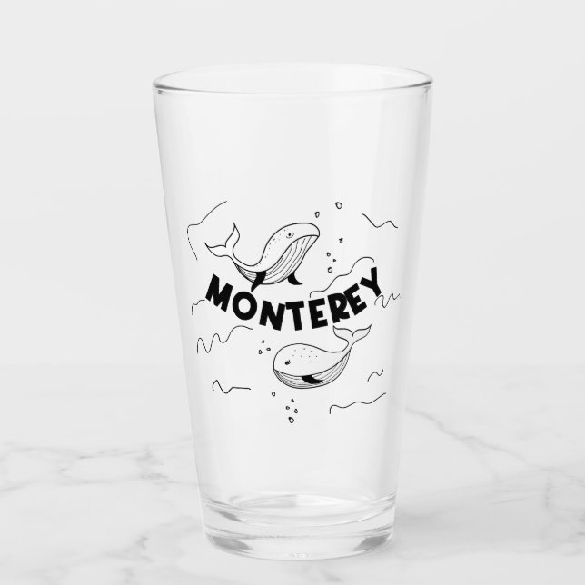 Monterey California Whales Glas (Vorderseite)