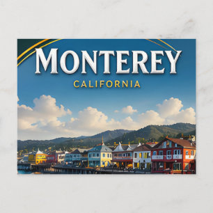 Monterey Cannery Row Küstenreisegeschenk Postkarte