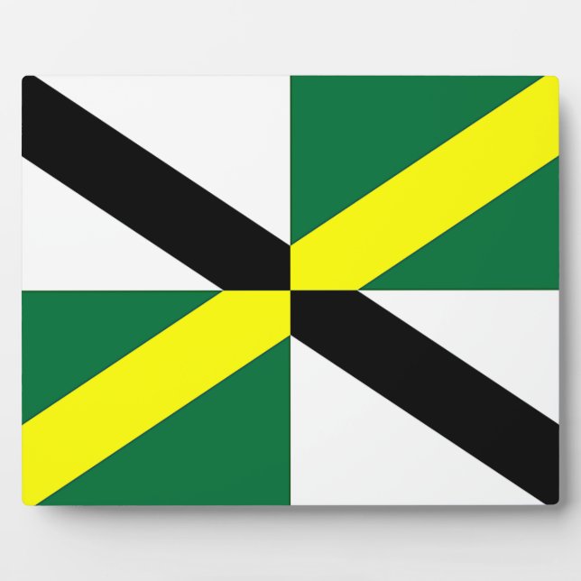 Monterey City Flag Plaque Fotoplatte (Vorderseite)