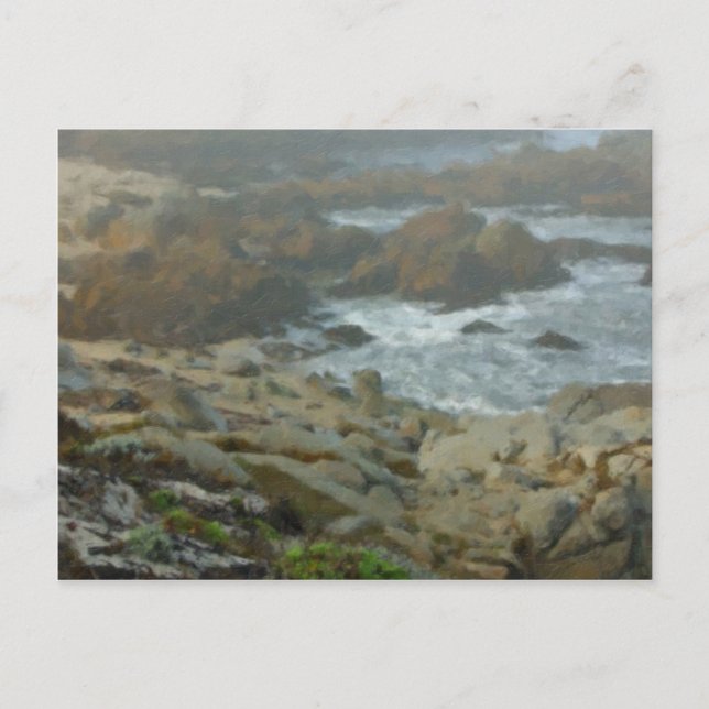 Monterey Fog Big Sur California 2 gestrichen Postkarte (Vorderseite)