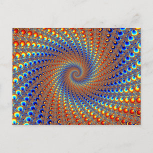 Monterey Fraktal Art Postkarte