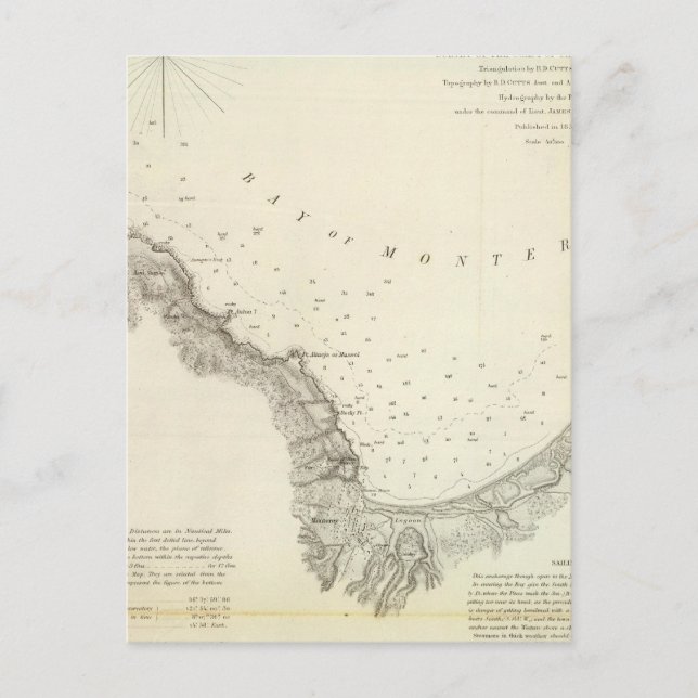 Monterey Harbour, Kalif Postkarte (Vorderseite)