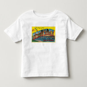 Monterey, Kalifornien - große Buchstabe-Szenen Kleinkind T-shirt
