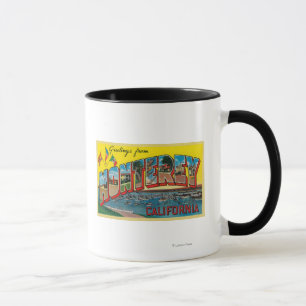 Monterey, Kalifornien - große Buchstabe-Szenen Tasse